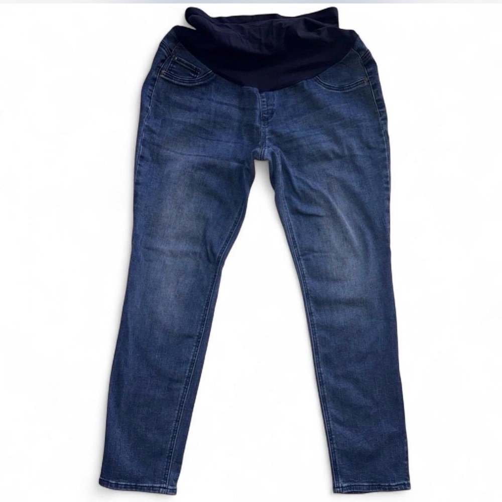 Indigo Blue Full Panel Maternity Skinny Jeans - Size Large